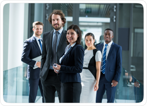 Business professionals meeting