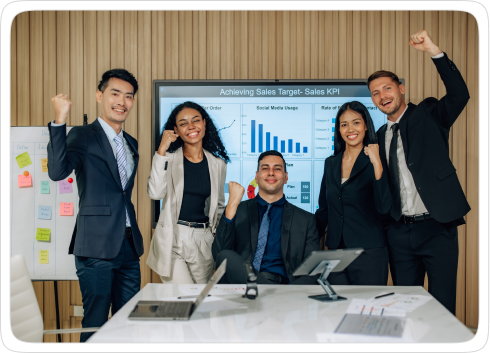 Business professionals meeting